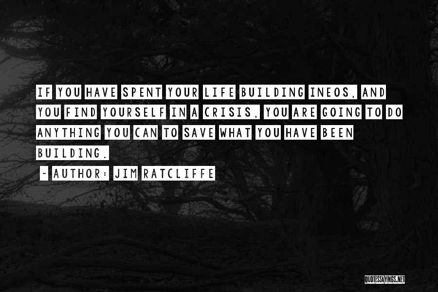 Jim Ratcliffe Quotes: If You Have Spent Your Life Building Ineos, And You Find Yourself In A Crisis, You Are Going To Do