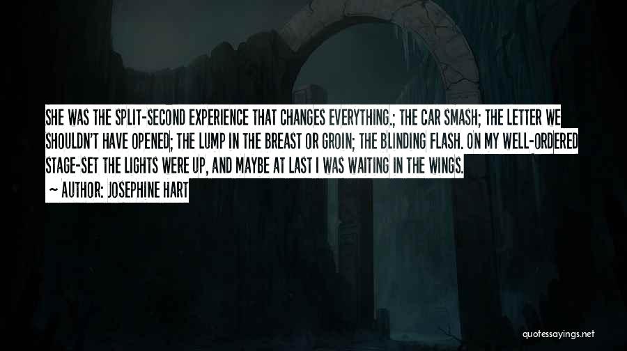 Josephine Hart Quotes: She Was The Split-second Experience That Changes Everything.; The Car Smash; The Letter We Shouldn't Have Opened; The Lump In