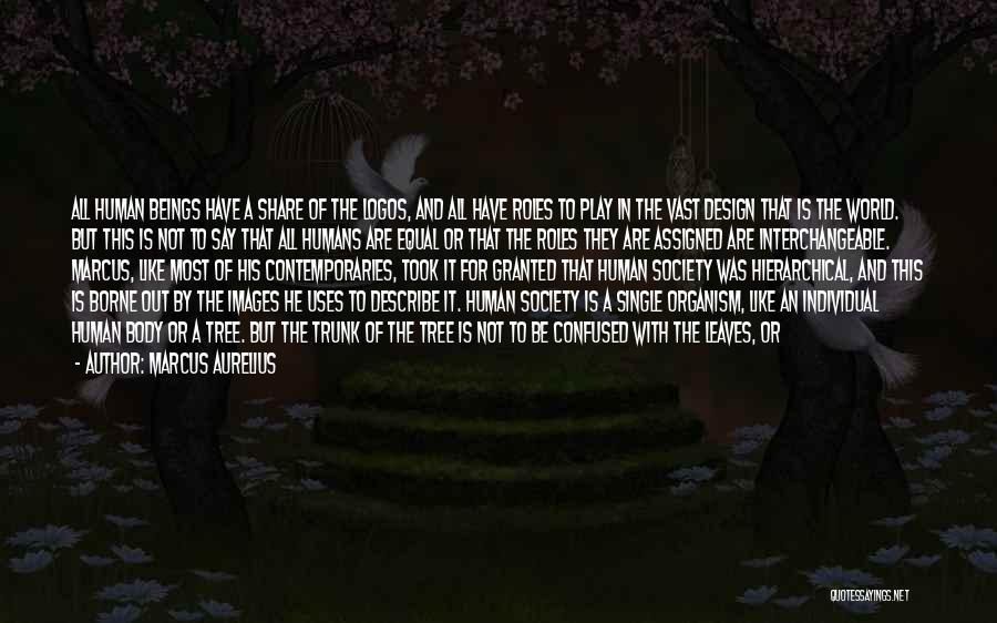 Marcus Aurelius Quotes: All Human Beings Have A Share Of The Logos, And All Have Roles To Play In The Vast Design That
