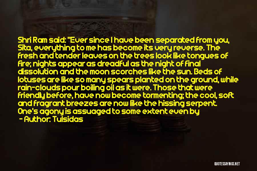 Tulsidas Quotes: Shri Ram Said: Ever Since I Have Been Separated From You, Sita, Everything To Me Has Become Its Very Reverse.