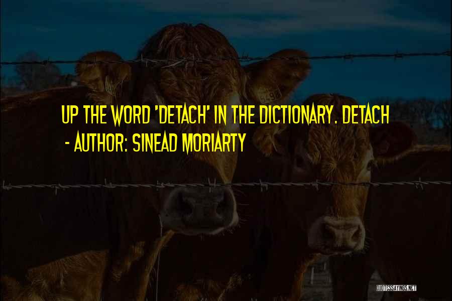 Sinead Moriarty Quotes: Up The Word 'detach' In The Dictionary. Detach