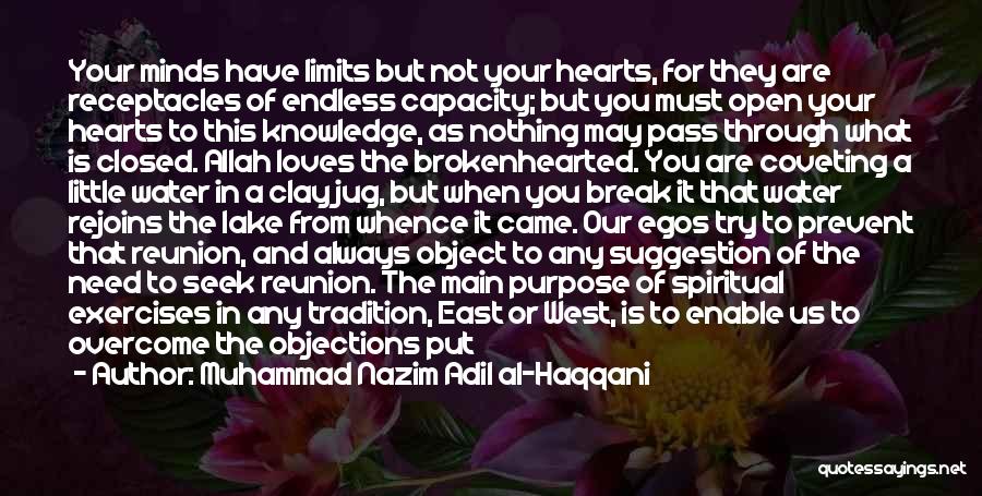 Muhammad Nazim Adil Al-Haqqani Quotes: Your Minds Have Limits But Not Your Hearts, For They Are Receptacles Of Endless Capacity; But You Must Open Your