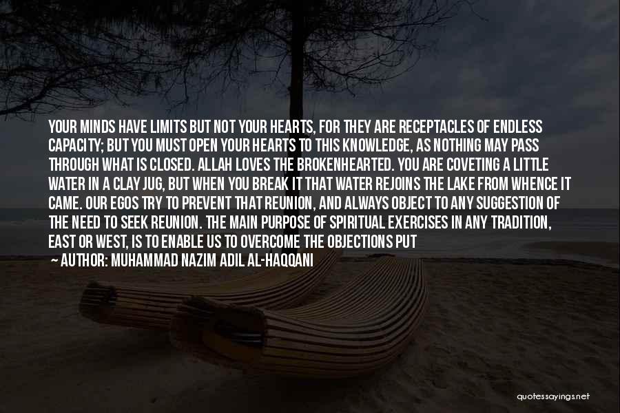 Muhammad Nazim Adil Al-Haqqani Quotes: Your Minds Have Limits But Not Your Hearts, For They Are Receptacles Of Endless Capacity; But You Must Open Your