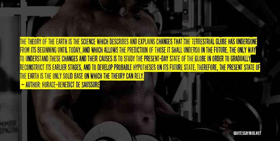 Horace-Benedict De Saussure Quotes: The Theory Of The Earth Is The Science Which Describes And Explains Changes That The Terrestrial Globe Has Undergone From