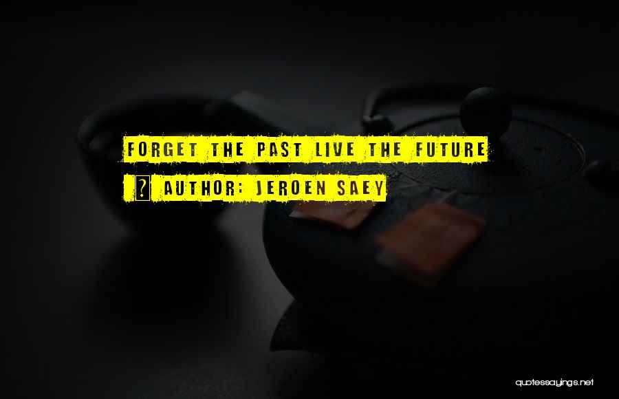 Jeroen Saey Quotes: Forget The Past Live The Future