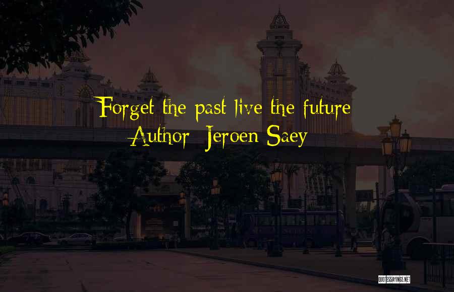 Jeroen Saey Quotes: Forget The Past Live The Future