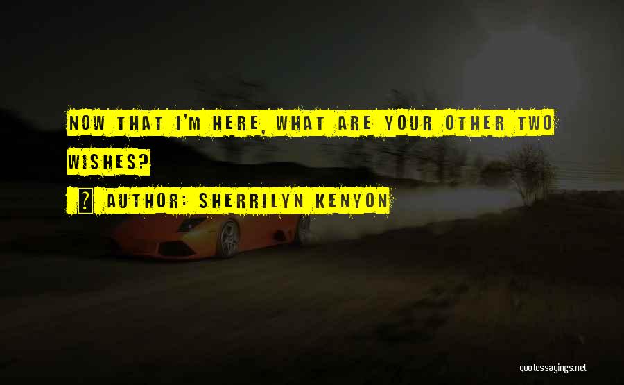 Sherrilyn Kenyon Quotes: Now That I'm Here, What Are Your Other Two Wishes?