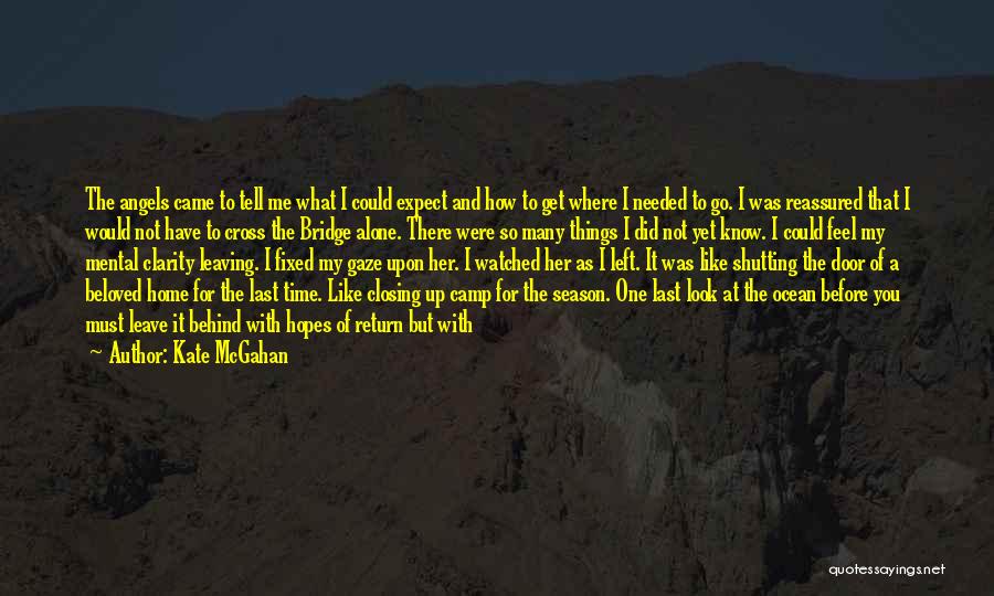 Kate McGahan Quotes: The Angels Came To Tell Me What I Could Expect And How To Get Where I Needed To Go. I