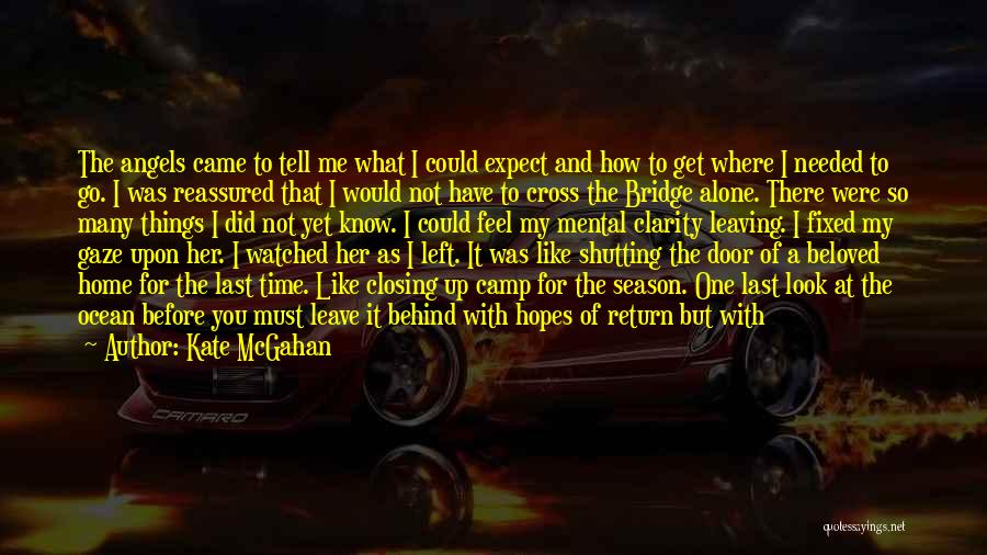 Kate McGahan Quotes: The Angels Came To Tell Me What I Could Expect And How To Get Where I Needed To Go. I