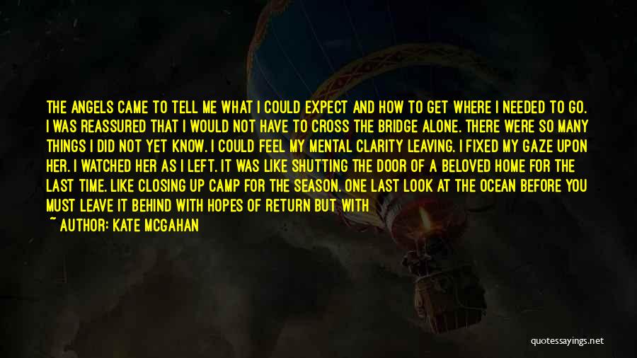 Kate McGahan Quotes: The Angels Came To Tell Me What I Could Expect And How To Get Where I Needed To Go. I