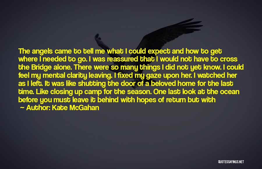 Kate McGahan Quotes: The Angels Came To Tell Me What I Could Expect And How To Get Where I Needed To Go. I