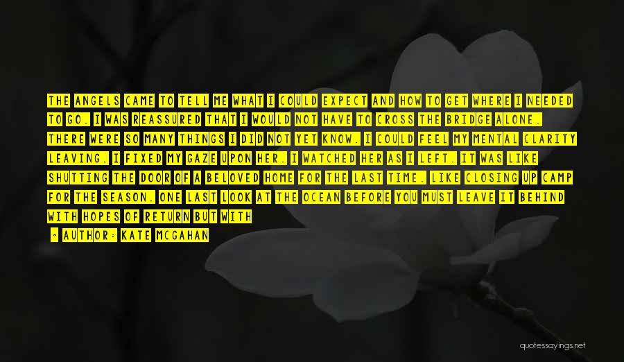 Kate McGahan Quotes: The Angels Came To Tell Me What I Could Expect And How To Get Where I Needed To Go. I