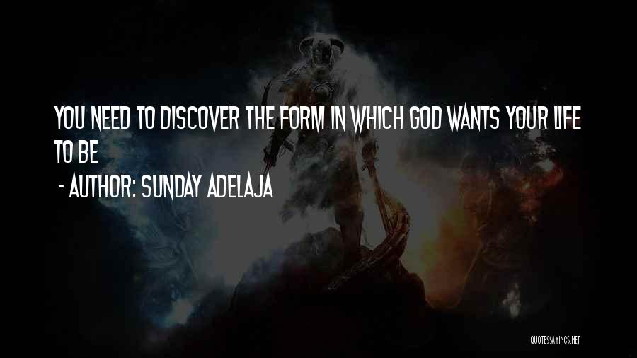 Sunday Adelaja Quotes: You Need To Discover The Form In Which God Wants Your Life To Be