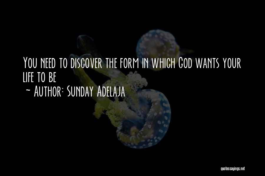 Sunday Adelaja Quotes: You Need To Discover The Form In Which God Wants Your Life To Be