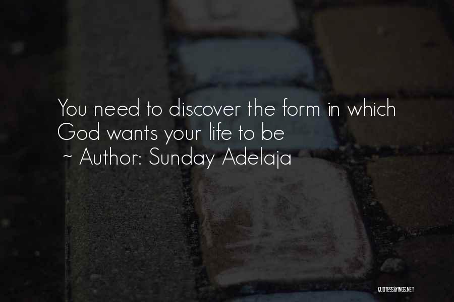 Sunday Adelaja Quotes: You Need To Discover The Form In Which God Wants Your Life To Be