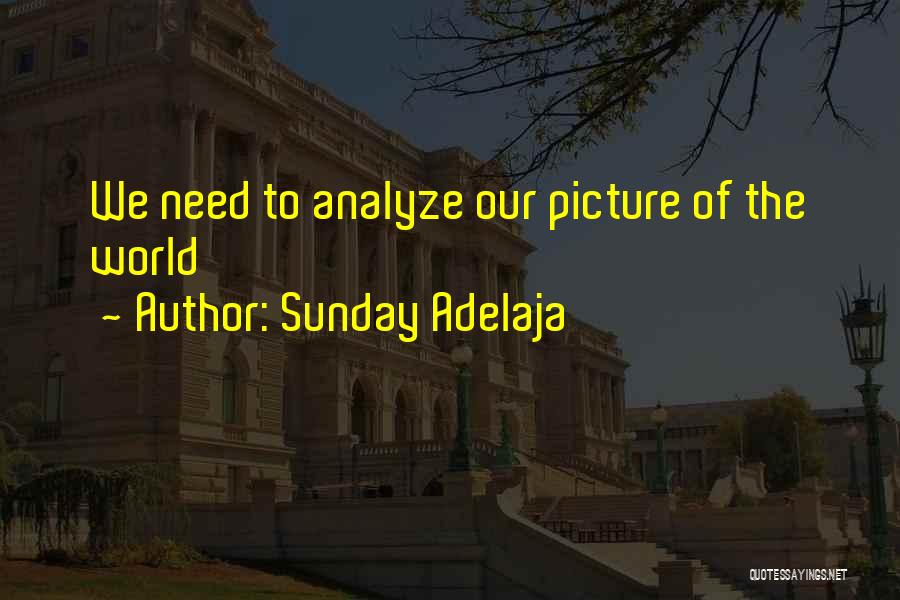 Sunday Adelaja Quotes: We Need To Analyze Our Picture Of The World