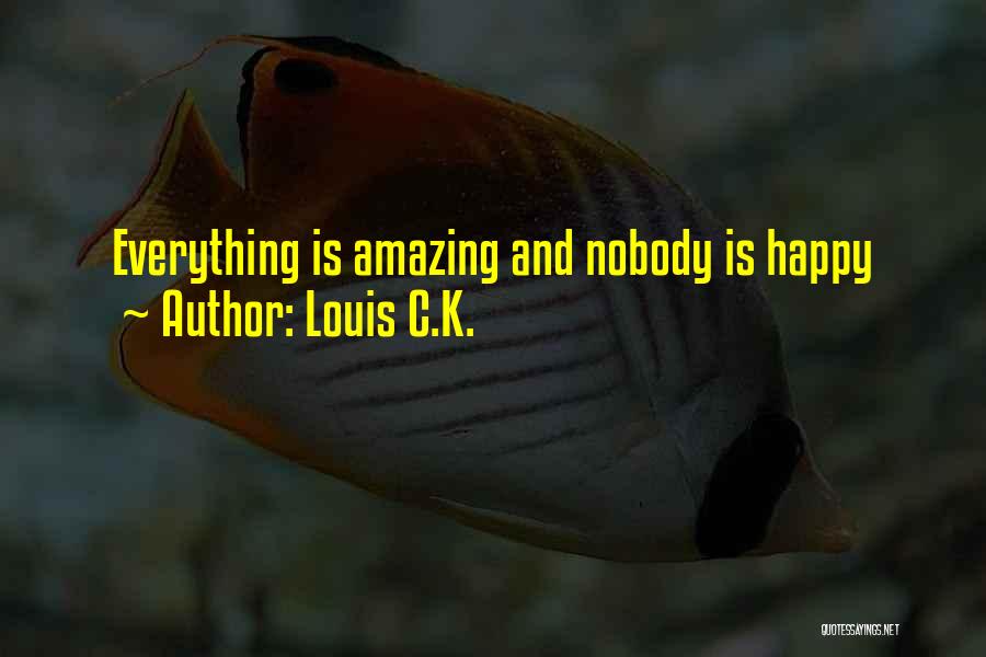 Louis C.K. Quotes: Everything Is Amazing And Nobody Is Happy