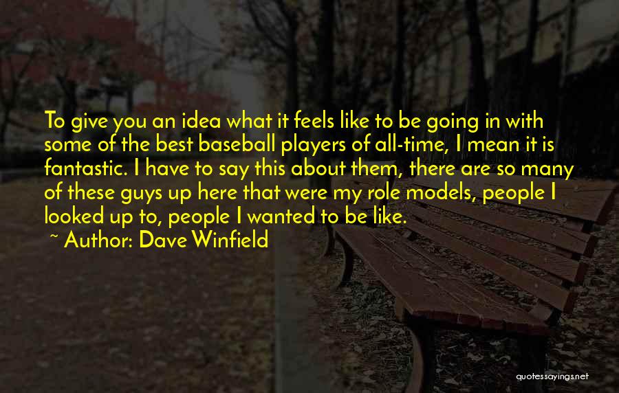 Dave Winfield Quotes: To Give You An Idea What It Feels Like To Be Going In With Some Of The Best Baseball Players