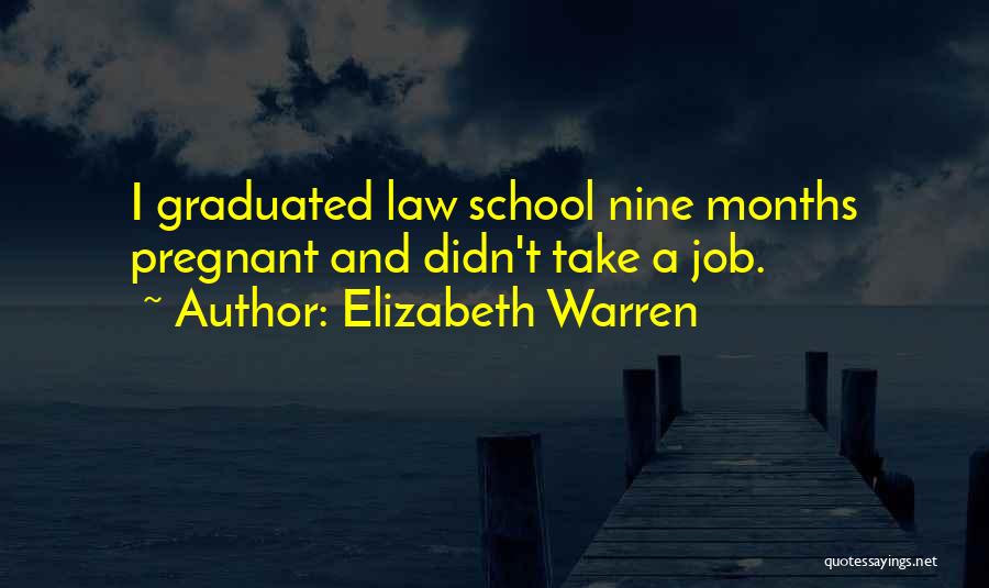 Elizabeth Warren Quotes: I Graduated Law School Nine Months Pregnant And Didn't Take A Job.