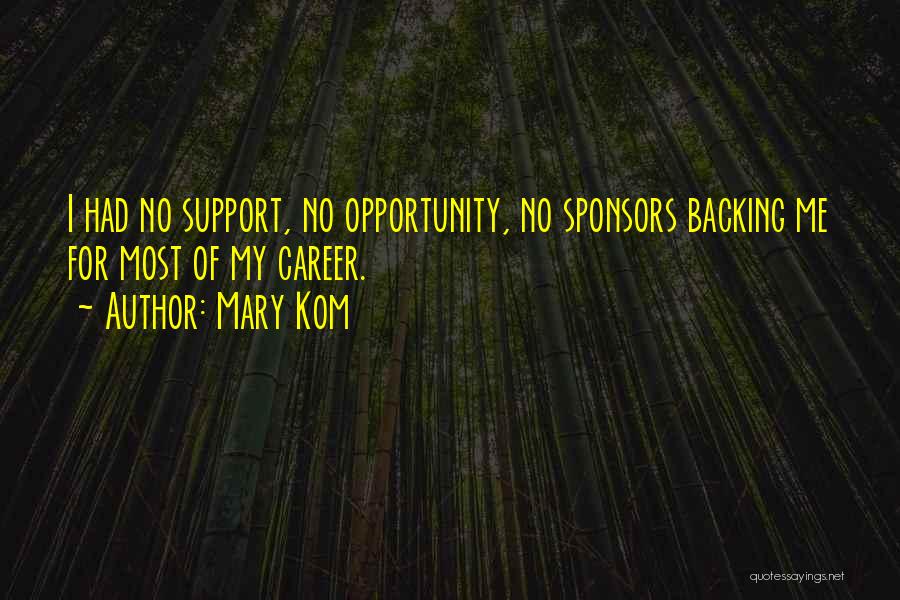 Mary Kom Quotes: I Had No Support, No Opportunity, No Sponsors Backing Me For Most Of My Career.