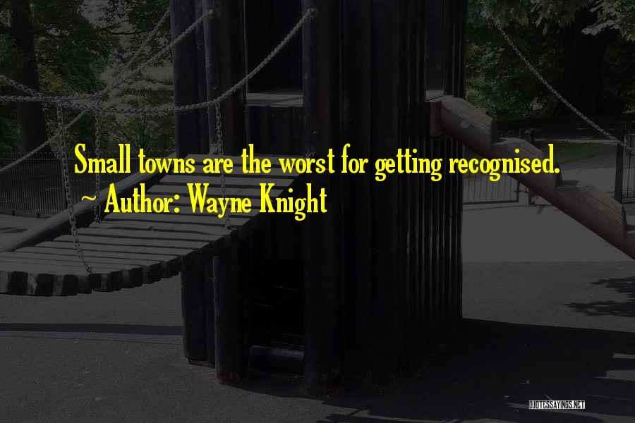 Wayne Knight Quotes: Small Towns Are The Worst For Getting Recognised.