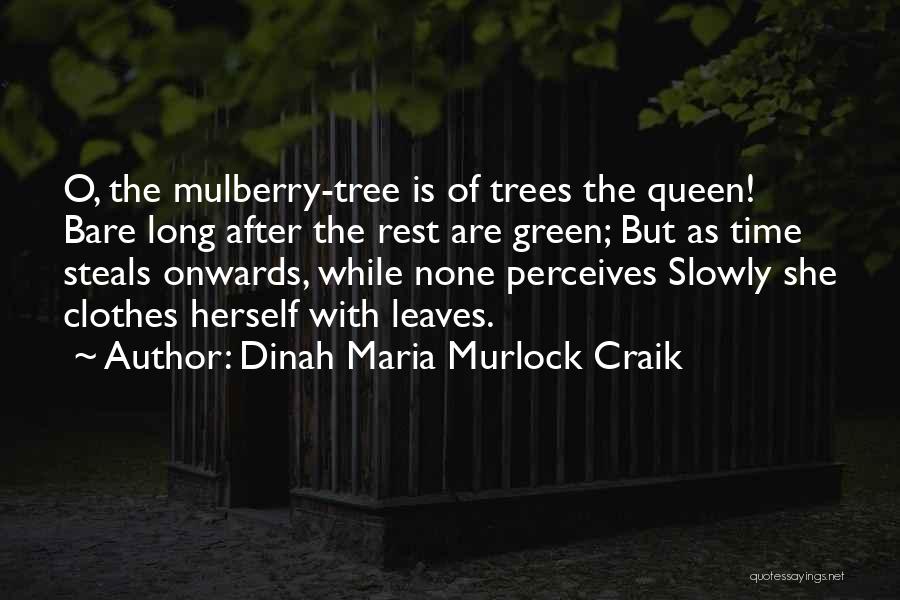 Dinah Maria Murlock Craik Quotes: O, The Mulberry-tree Is Of Trees The Queen! Bare Long After The Rest Are Green; But As Time Steals Onwards,