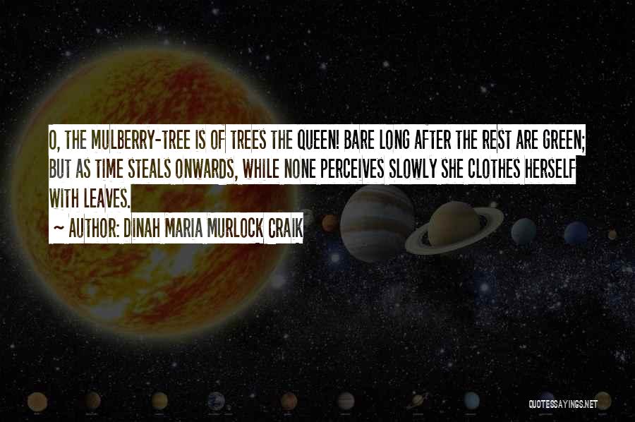 Dinah Maria Murlock Craik Quotes: O, The Mulberry-tree Is Of Trees The Queen! Bare Long After The Rest Are Green; But As Time Steals Onwards,