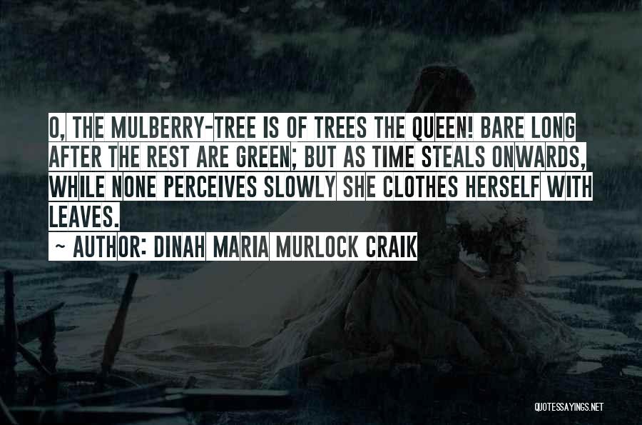 Dinah Maria Murlock Craik Quotes: O, The Mulberry-tree Is Of Trees The Queen! Bare Long After The Rest Are Green; But As Time Steals Onwards,
