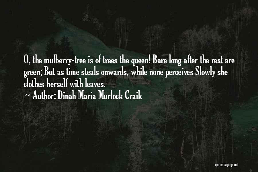 Dinah Maria Murlock Craik Quotes: O, The Mulberry-tree Is Of Trees The Queen! Bare Long After The Rest Are Green; But As Time Steals Onwards,