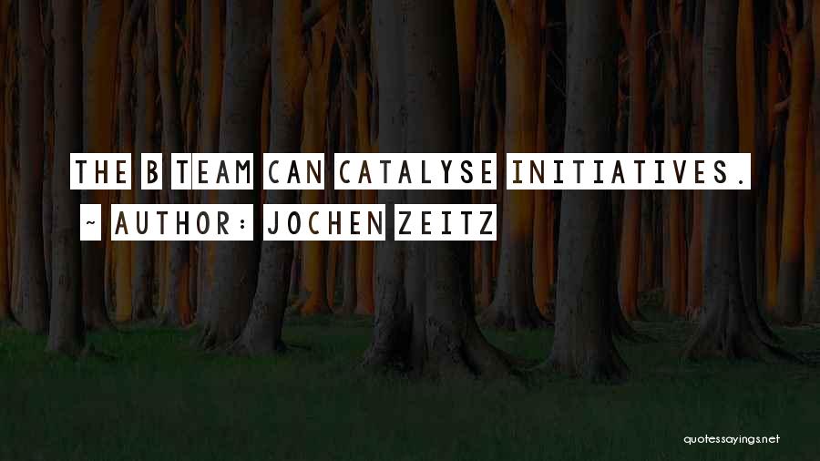Jochen Zeitz Quotes: The B Team Can Catalyse Initiatives.