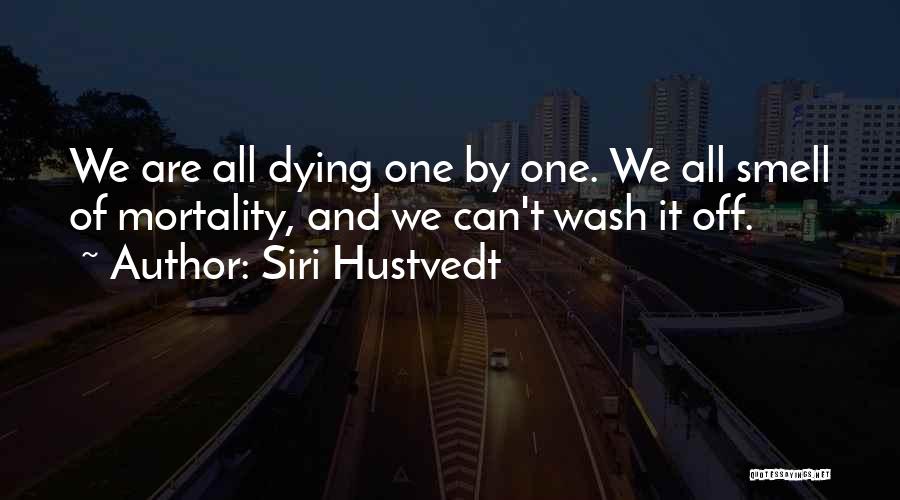 Siri Hustvedt Quotes: We Are All Dying One By One. We All Smell Of Mortality, And We Can't Wash It Off.