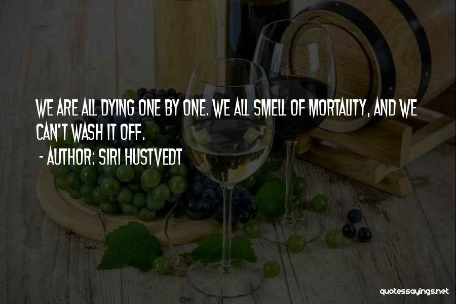 Siri Hustvedt Quotes: We Are All Dying One By One. We All Smell Of Mortality, And We Can't Wash It Off.