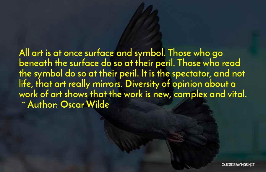 Oscar Wilde Quotes: All Art Is At Once Surface And Symbol. Those Who Go Beneath The Surface Do So At Their Peril. Those