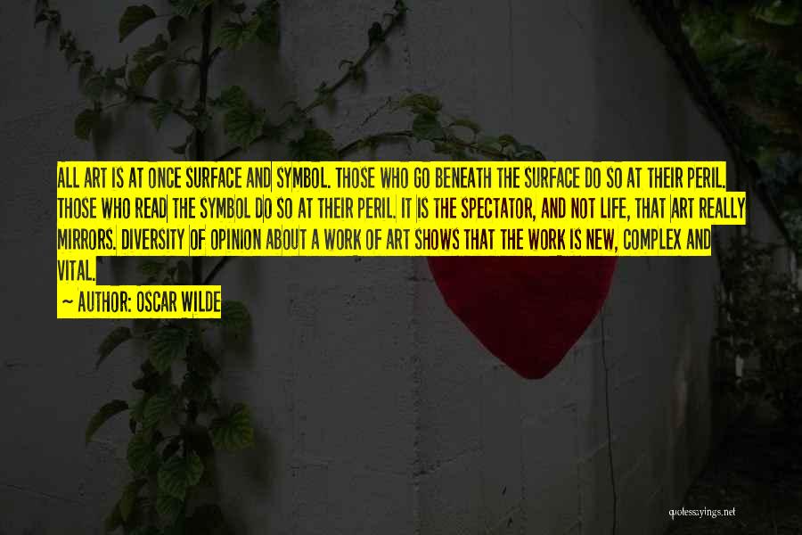 Oscar Wilde Quotes: All Art Is At Once Surface And Symbol. Those Who Go Beneath The Surface Do So At Their Peril. Those