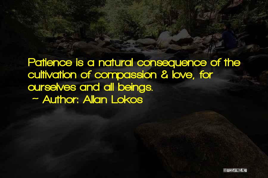 Allan Lokos Quotes: Patience Is A Natural Consequence Of The Cultivation Of Compassion & Love, For Ourselves And All Beings.