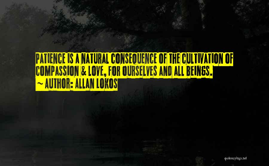 Allan Lokos Quotes: Patience Is A Natural Consequence Of The Cultivation Of Compassion & Love, For Ourselves And All Beings.