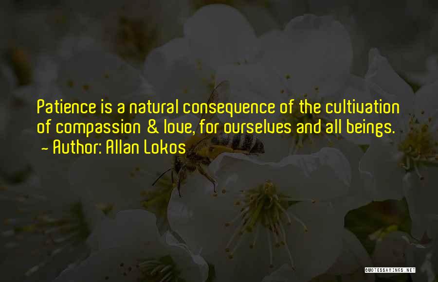 Allan Lokos Quotes: Patience Is A Natural Consequence Of The Cultivation Of Compassion & Love, For Ourselves And All Beings.