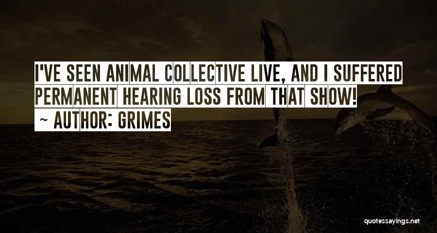 Grimes Quotes: I've Seen Animal Collective Live, And I Suffered Permanent Hearing Loss From That Show!