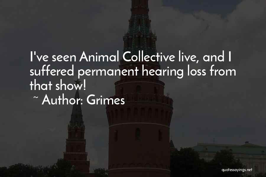 Grimes Quotes: I've Seen Animal Collective Live, And I Suffered Permanent Hearing Loss From That Show!