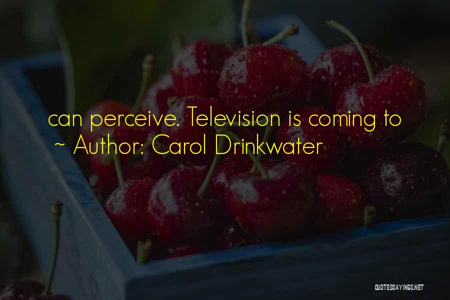 Carol Drinkwater Quotes: Can Perceive. Television Is Coming To