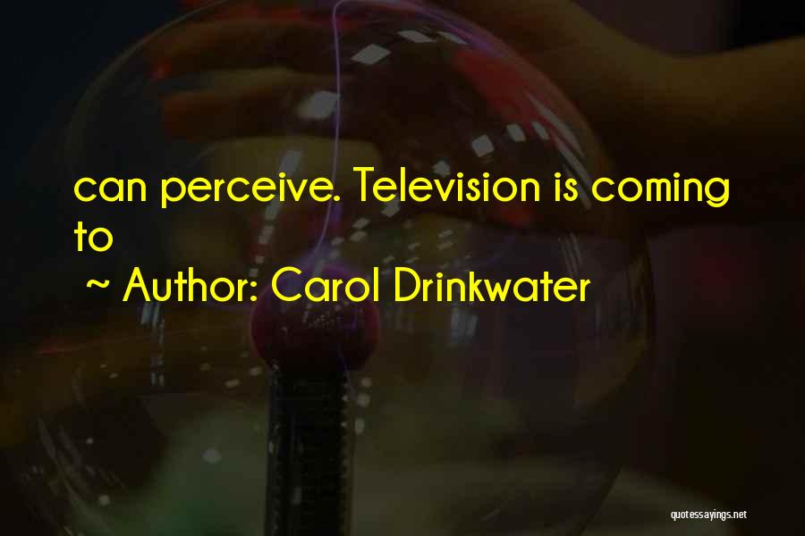 Carol Drinkwater Quotes: Can Perceive. Television Is Coming To