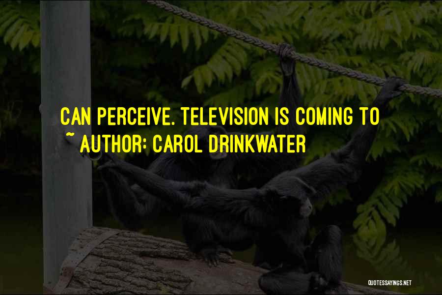 Carol Drinkwater Quotes: Can Perceive. Television Is Coming To
