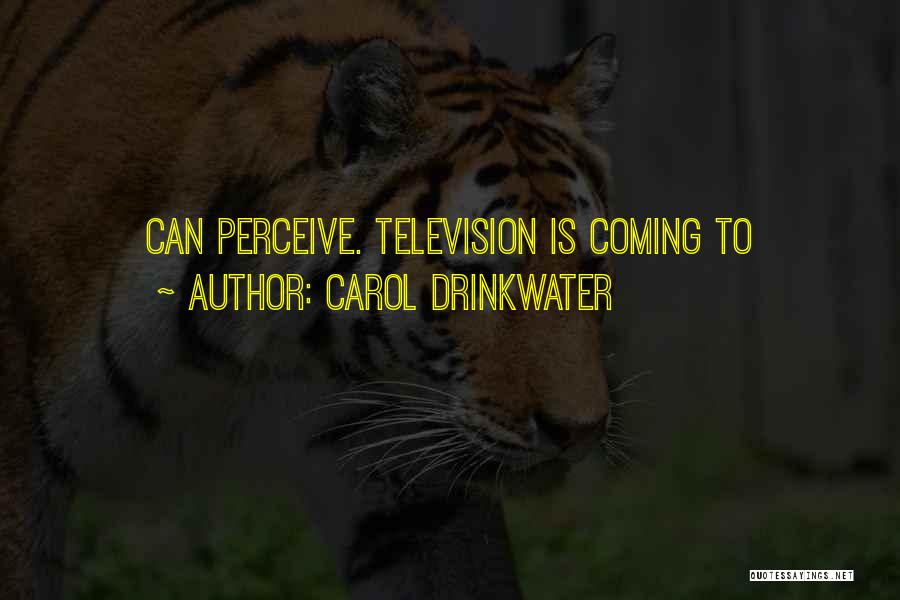 Carol Drinkwater Quotes: Can Perceive. Television Is Coming To
