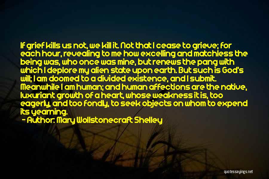 Mary Wollstonecraft Shelley Quotes: If Grief Kills Us Not, We Kill It. Not That I Cease To Grieve; For Each Hour, Revealing To Me