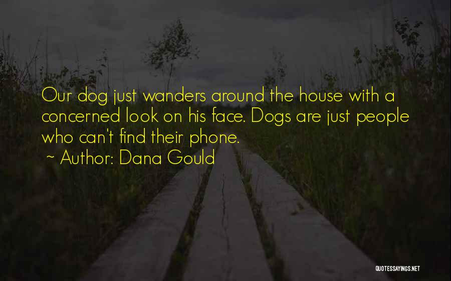 Dana Gould Quotes: Our Dog Just Wanders Around The House With A Concerned Look On His Face. Dogs Are Just People Who Can't