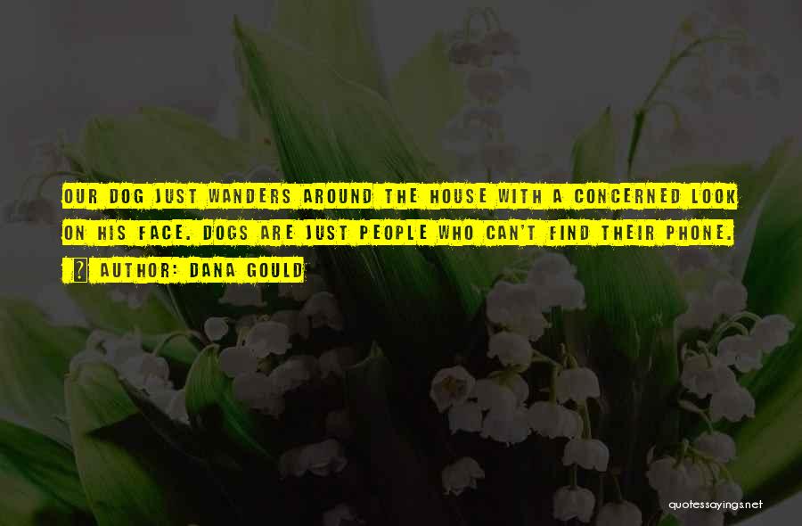 Dana Gould Quotes: Our Dog Just Wanders Around The House With A Concerned Look On His Face. Dogs Are Just People Who Can't