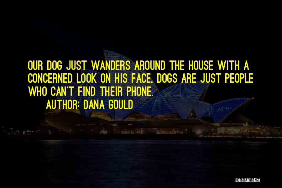 Dana Gould Quotes: Our Dog Just Wanders Around The House With A Concerned Look On His Face. Dogs Are Just People Who Can't