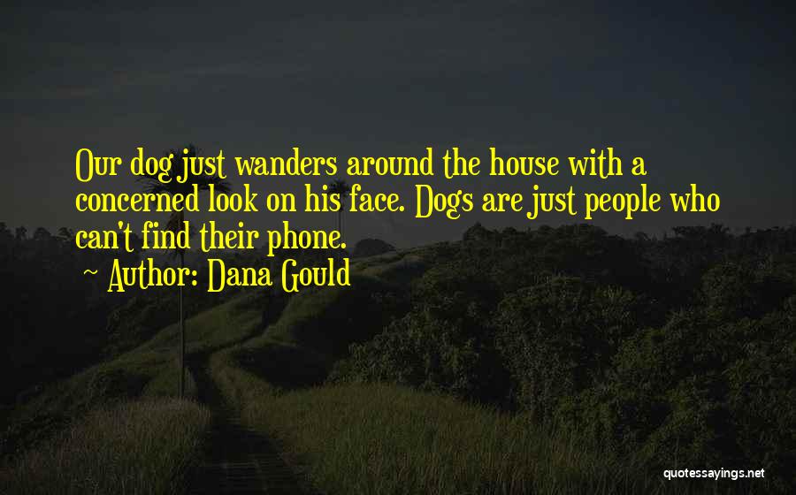 Dana Gould Quotes: Our Dog Just Wanders Around The House With A Concerned Look On His Face. Dogs Are Just People Who Can't