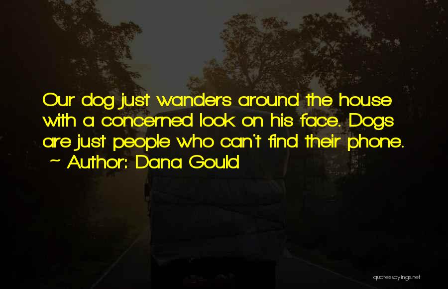 Dana Gould Quotes: Our Dog Just Wanders Around The House With A Concerned Look On His Face. Dogs Are Just People Who Can't