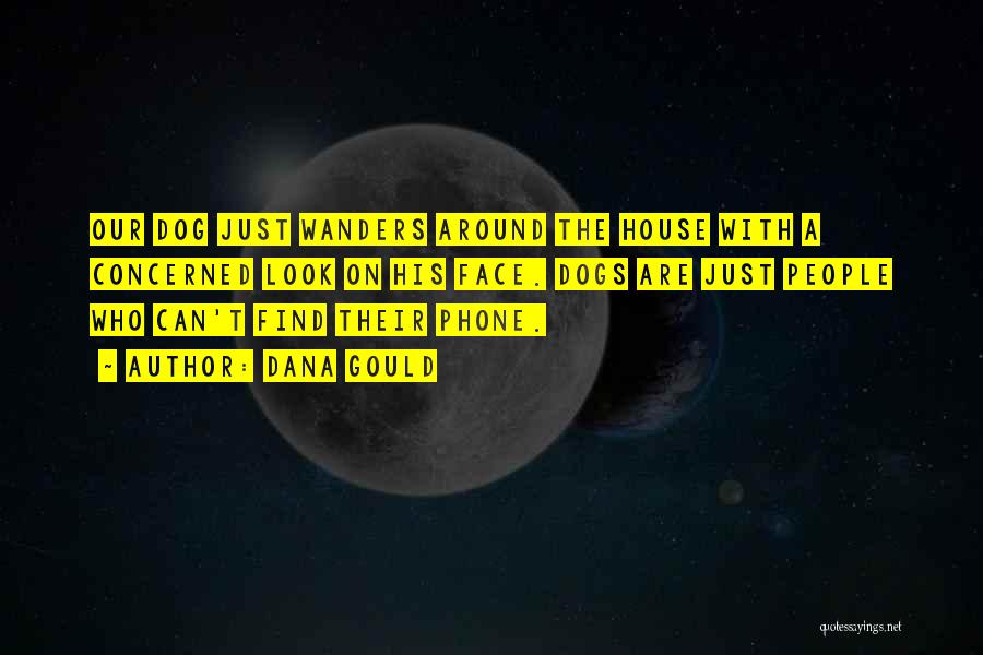 Dana Gould Quotes: Our Dog Just Wanders Around The House With A Concerned Look On His Face. Dogs Are Just People Who Can't
